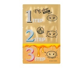 Набор средств для очистки пор Pig Nose Clear Blackhead 3-Step Kit (Honey Gold)